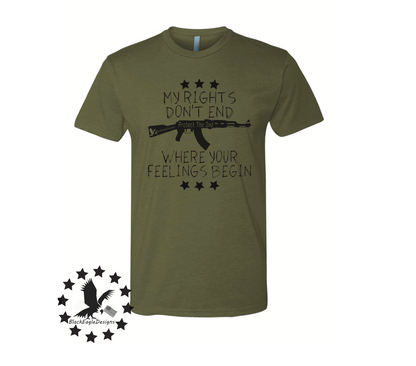 Rights Over Feelings - Black Eagle Apparel